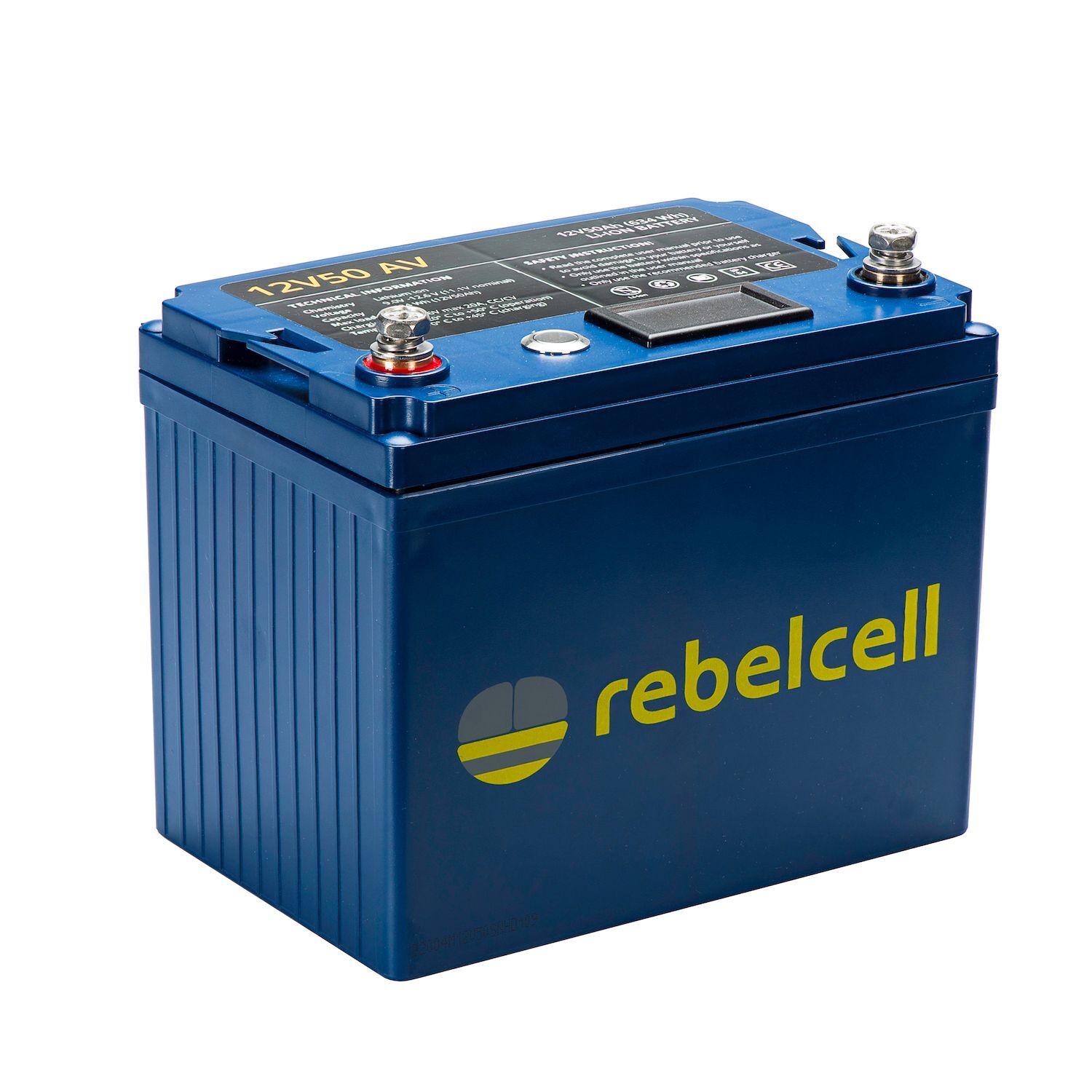 Rebelcell Li-Ion 12V/50A akku jännite/varausnäytöllä