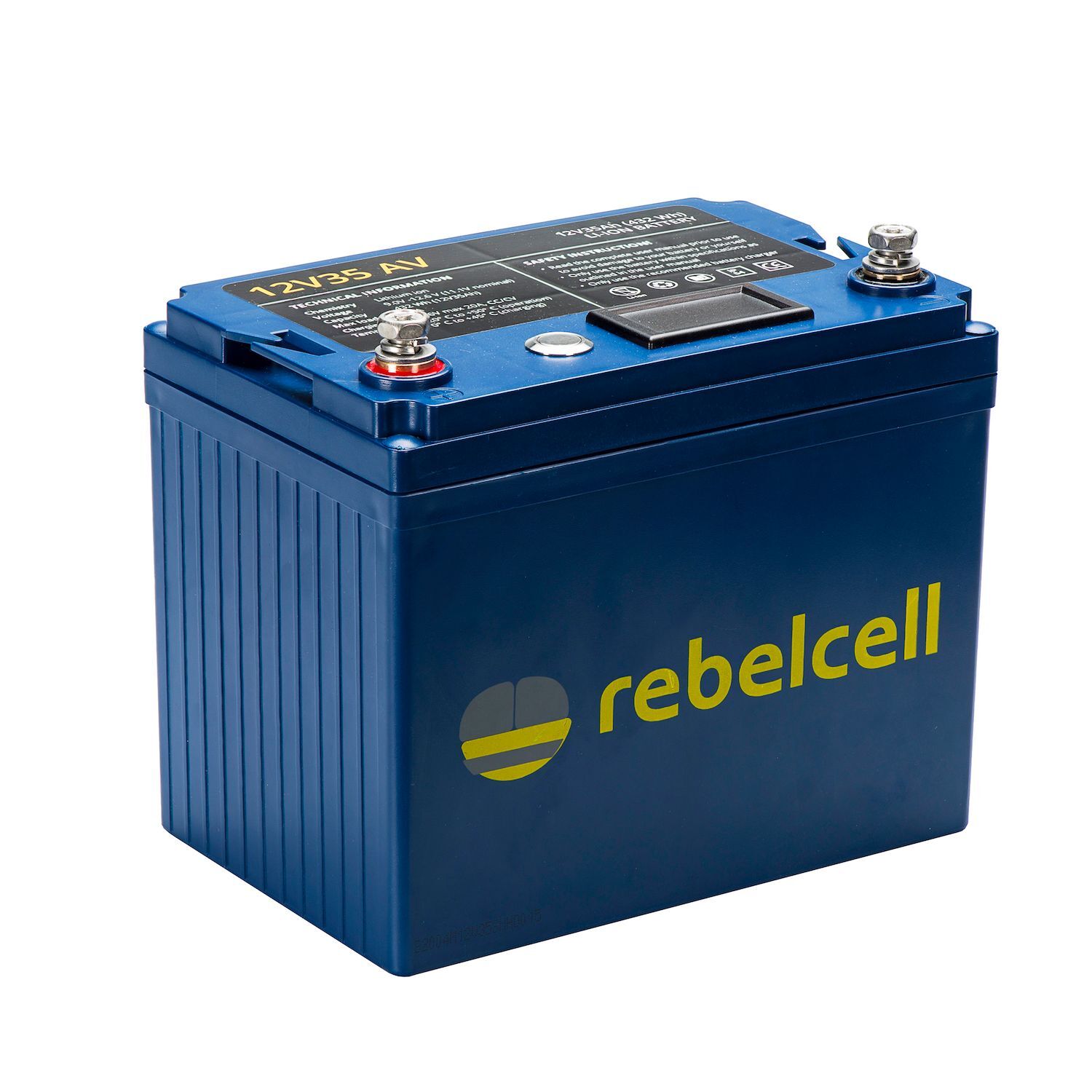 Rebelcell Li-Ion 12V/35A akku jännite/varausnäytöllä
