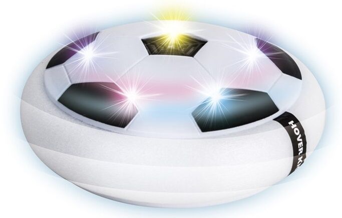 Fotball Disk Svever over gulvet Spill fotball som Air Hockey inne.