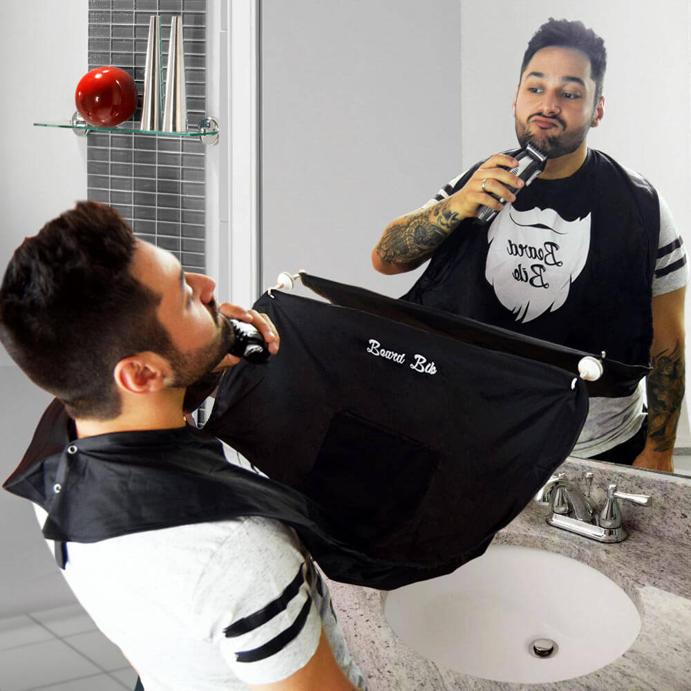 Beard Shaving Buddy Apron Si farvel til skjeggrester i vasken