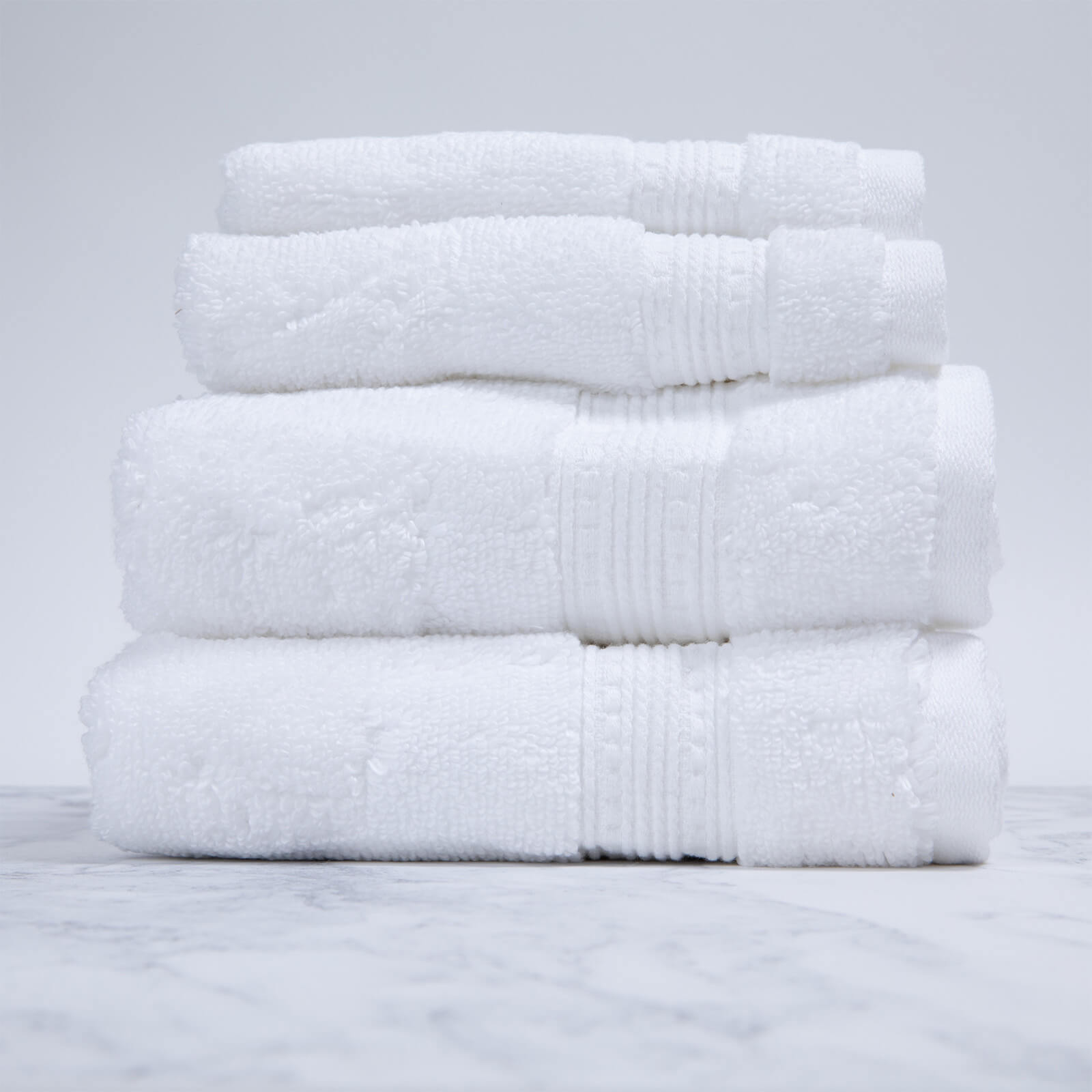 Charisma 4 Piece White Towel Bale Set-unisex