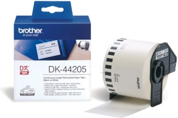 Brother Original Brother P-Touch QL 720 NW Etiketten (DK-44205) weiß 62mm x 30,48m - ersetzt Labels DK44205 für Brother P-Touch QL 720NW