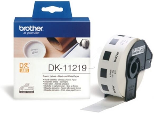 Brother Original Brother DK-11219 Etiketten 12mm, Inhalt: 1200 - ersetzt Brother DK11219 Labels