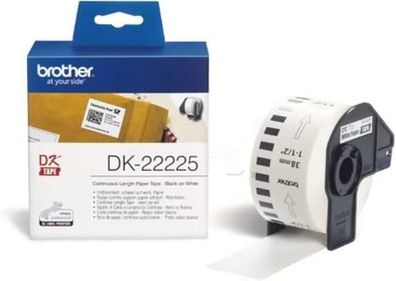 Brother Original Brother DK-22225 Etiketten weiß 38mm x 30,48m - ersetzt Brother DK22225 Labels