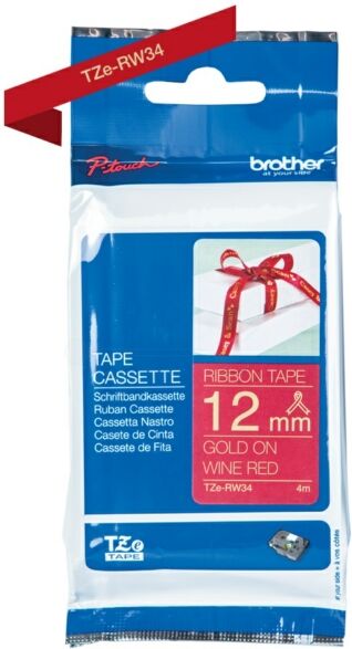 Brother Original Brother P-Touch 1260 VP Farbband (TZE-RW 34) multicolor 12mm x 4m - ersetzt Schriftband TZERW34 für Brother P-Touch 1260VP