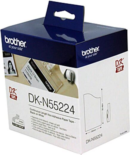 Brother DKN55224 White Roll Labeling Tape