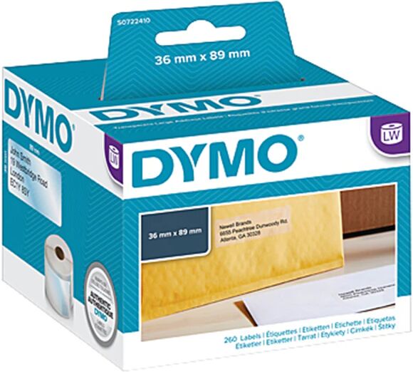 Dymo Lw 36 Mm X 89 Mm Clear