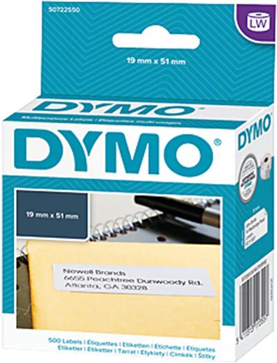 Dymo Lw 19 Mm X 51 Mm White