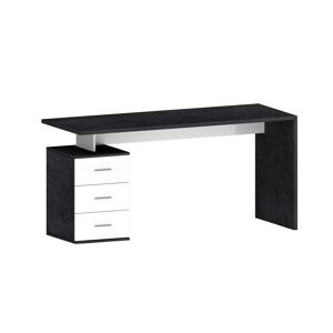 INOSIGN Schreibtisch »NEW SELINA«, Breite 160 cm, modernes italien. Design schiefer/weiss hochglanz Größe