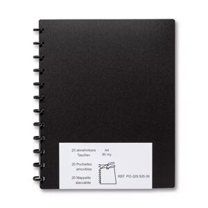 Manor - Zeigebuchtaschen, Din A4, Black