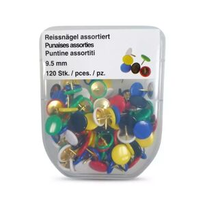 Manor - Reissnägel, 9.5mm, Sortierte Farben