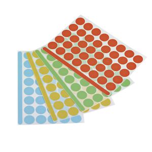 magnetoplan Markierungspunkte, selbstklebend, VE 4800 Stk, farbig sortiert