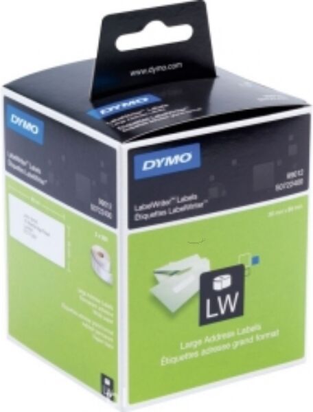 Dymo Original Dymo Labelwriter DUO Etiketten (S0722400 / 99012) 89mm x36mm Multipack (2 St.) - ersetzt Labels S0722400 / 99012 für Dymo LabelwriterDUO