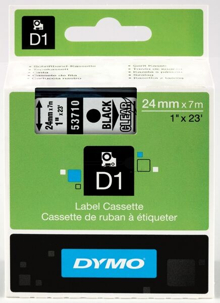 Dymo Original Dymo Labelmanager 450 D Etiketten (S0720920 / 53710) multicolor 24mm x 7m - ersetzt Labels S0720920 / 53710 für Dymo Labelmanager 450D