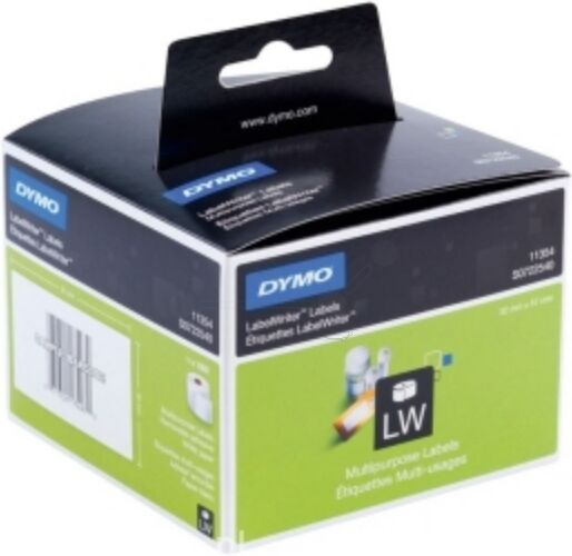 Dymo Original Dymo Labelwriter Wireless black Etiketten (S0722540 / 11354) 57mm x32mm - ersetzt Labels S0722540 / 11354 für Dymo Labelwriter Wirelessblack