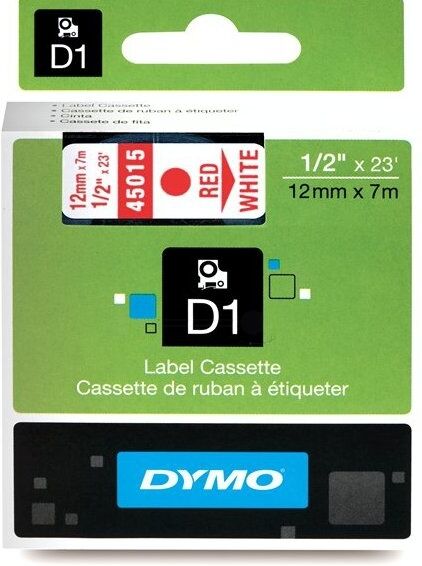 Dymo Original Dymo Labelmanager 400 Etiketten (S0720550 / 45015) multicolor 12mm x 7m - ersetzt Labels S0720550 / 45015 für Dymo Labelmanager400