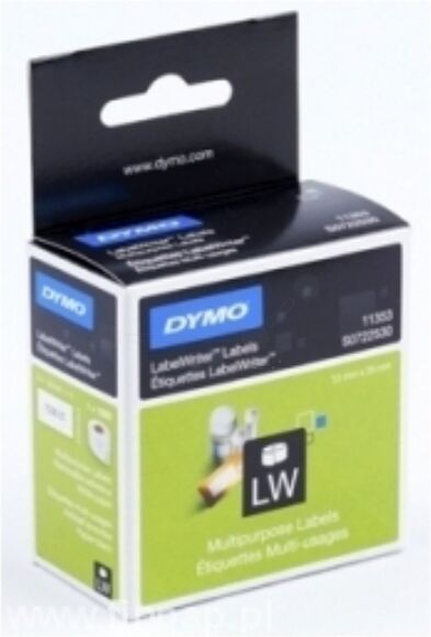 Dymo Original Dymo Labelwriter 450 Etiketten (S0722530 / 11353) 13mm x 25mm - ersetzt Labels S0722530 / 11353 für Dymo Labelwriter450