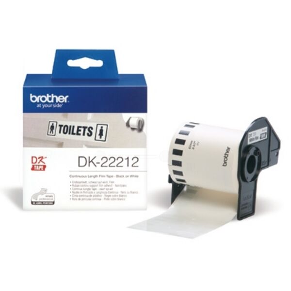 Brother Original Brother P-Touch QL 700 Etiketten (DK-22212) weiß 62mm x 15,24m - ersetzt Labels DK22212 für Brother P-Touch QL700