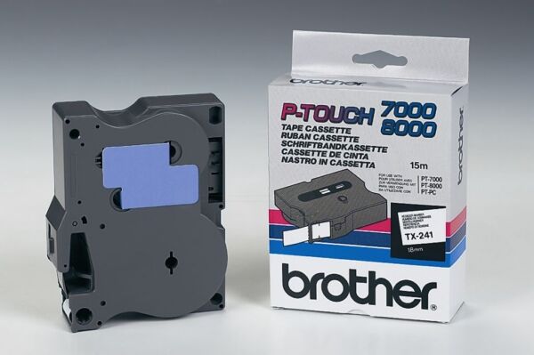 Brother Original Brother TX-241 Farbband multicolor 18mm x 15m - ersetzt Brother TX241 Schriftband