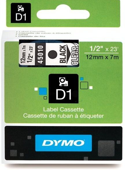 Dymo Original Dymo 45010 / S0720500 Etiketten multicolor 12mm x 7m - ersetzt Dymo 45010 / S0720500 Labels