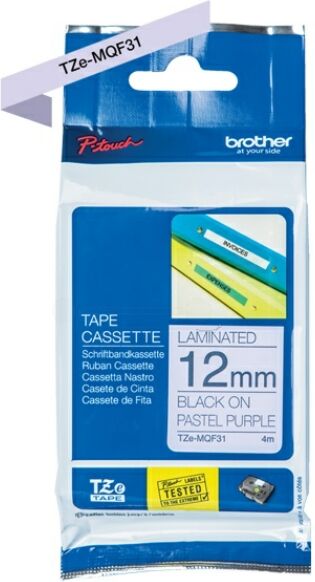 Brother Original Brother P-Touch 9600 Farbband (TZE-MQF 31) multicolor 12mm x 4m - ersetzt Schriftband TZEMQF31 für Brother P-Touch9600