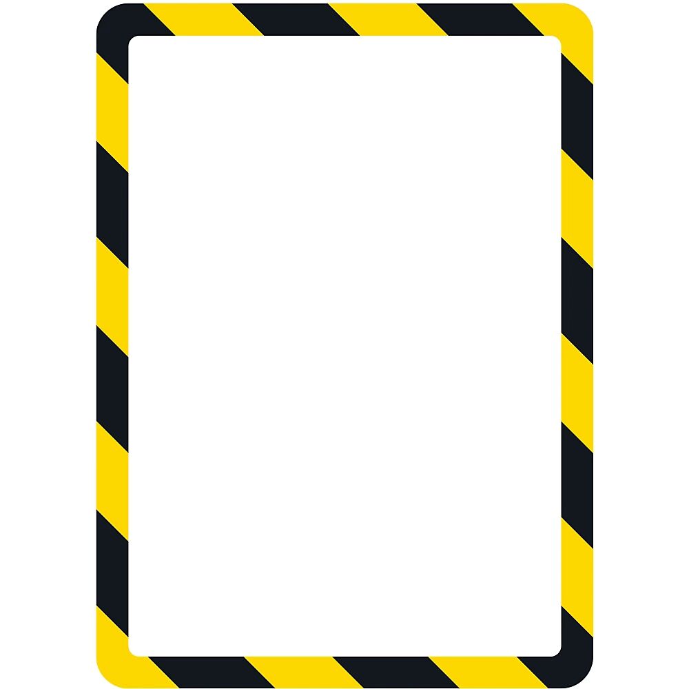 Tarifold Präsentationssichthülle DIN A4 mit magnetischem Verschluss, selbstklebend gelb / schwarz, VE 2 Stk