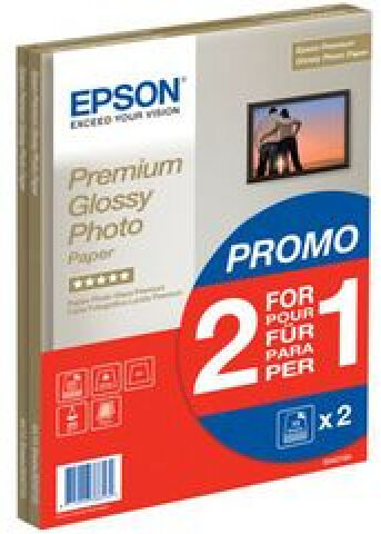 Epson - Premium Glossy Photo A4 (1+1)