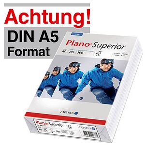 Plano Kopierpapier Superior DIN A5 80 g/qm 500 Blatt