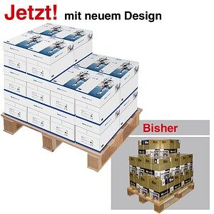 tecno Kopierpapier premium DIN A4 80 g/qm Palette mit 100x 500 Blatt