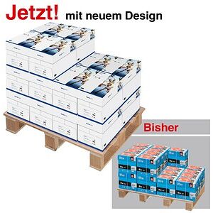 tecno Kopierpapier star DIN A4 80 g/qm Palette mit 100x 500 Blatt