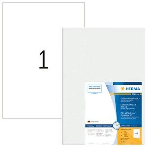 10 HERMA Folien-Kraftklebe-Etiketten 9542 weiß 420,0 x 297,0 mm
