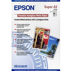 EPSON Fotopapier S041328 DIN A3+ seidenmatt 250 g/qm 20 Blatt