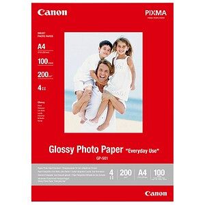 Canon Fotopapier GP-501 DIN A4 hochglänzend 200 g/qm 100 Blatt