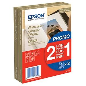 EPSON Fotopapier S042167 10,0 x 15,0 cm glänzend 255 g/qm 2x 40 Blatt