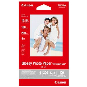 Canon Fotopapier GP-501 10,0 x 15,0 cm hochglänzend 200 g/qm 100 Blatt