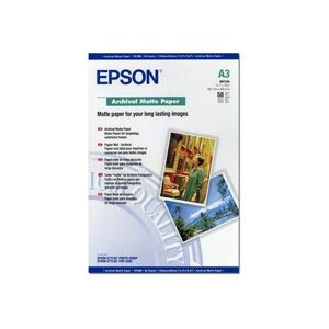 Epson Archival Matte Paper - Papier, matt - A3 (297 x 420 mm) - 192 g/m2 - 50 Blatt - für Stylus Pro 11880, Pro 3880, Pr
