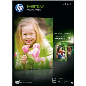 Hewlett Packard PAPIER Q2510A - DIN A4, Fotopapier, 200g/m², 100 Blatt