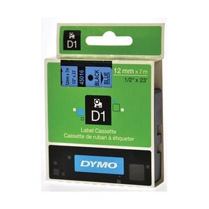 Dymo D1 Schriftbandkassette schwarz/blau, 12 mm x 7 m