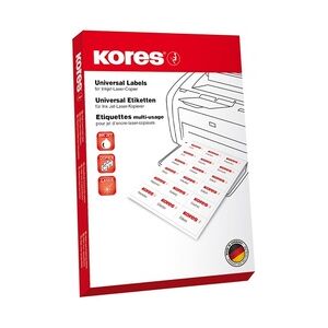 Kores Universal-Etiketten, Durchm.: 60 mm, weiß, 100 Blatt