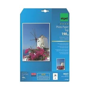 Inkjet Top Fotopapier A4 190g seidenmatt hochweiß 20 Blatt