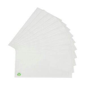 1000 Lieferscheintaschen Dokumententaschen DIN Lang Pergamin Papier transparent recyclebar selbstkle