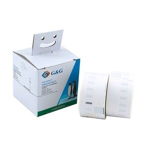 G&G Premium Etiketten 36 x 89 mm, kompatibel zu Dymo 99012/S0722400, schwarz auf weiß, Packung = 2 x 260 Etiketten