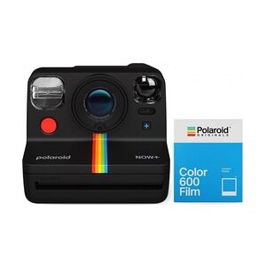 Polaroid Now+ Gen2 Kamera Schwarz + 600 Color Film 8x