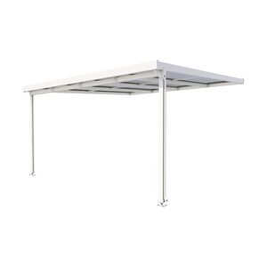 Gutta Premium Terrassendach 410,2 x 406 cm weiß PC bronce 16 mm