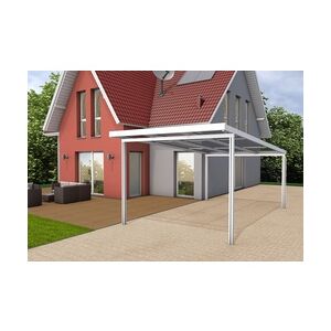 Gutta Premium Carport 309,4 x 562 cm, weiß, PC weiß opal 16 mm