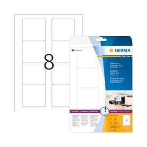 HERMA Disketten-Etiketten 3,5' SPECIAL, 70 x 67,7 mm, weiß