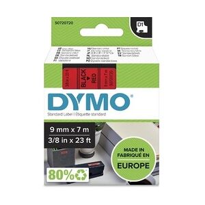 Dymo D1 Schriftbandkassette schwarz/rot, 9 mm x 7 m