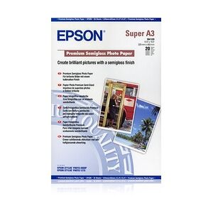 Epson Premium Semigloss Photo Paper, DIN A3+, 250 g/m2, 20 Blatt