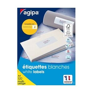 agipa Universal-Etiketten, 63,5 x 33,9 mm, weiß