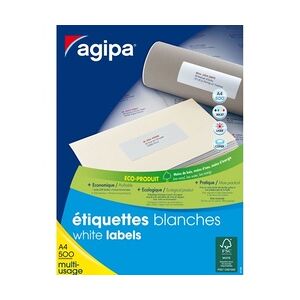 agipa Adress-Etiketten, 99,1 x 33,9 mm, weiß